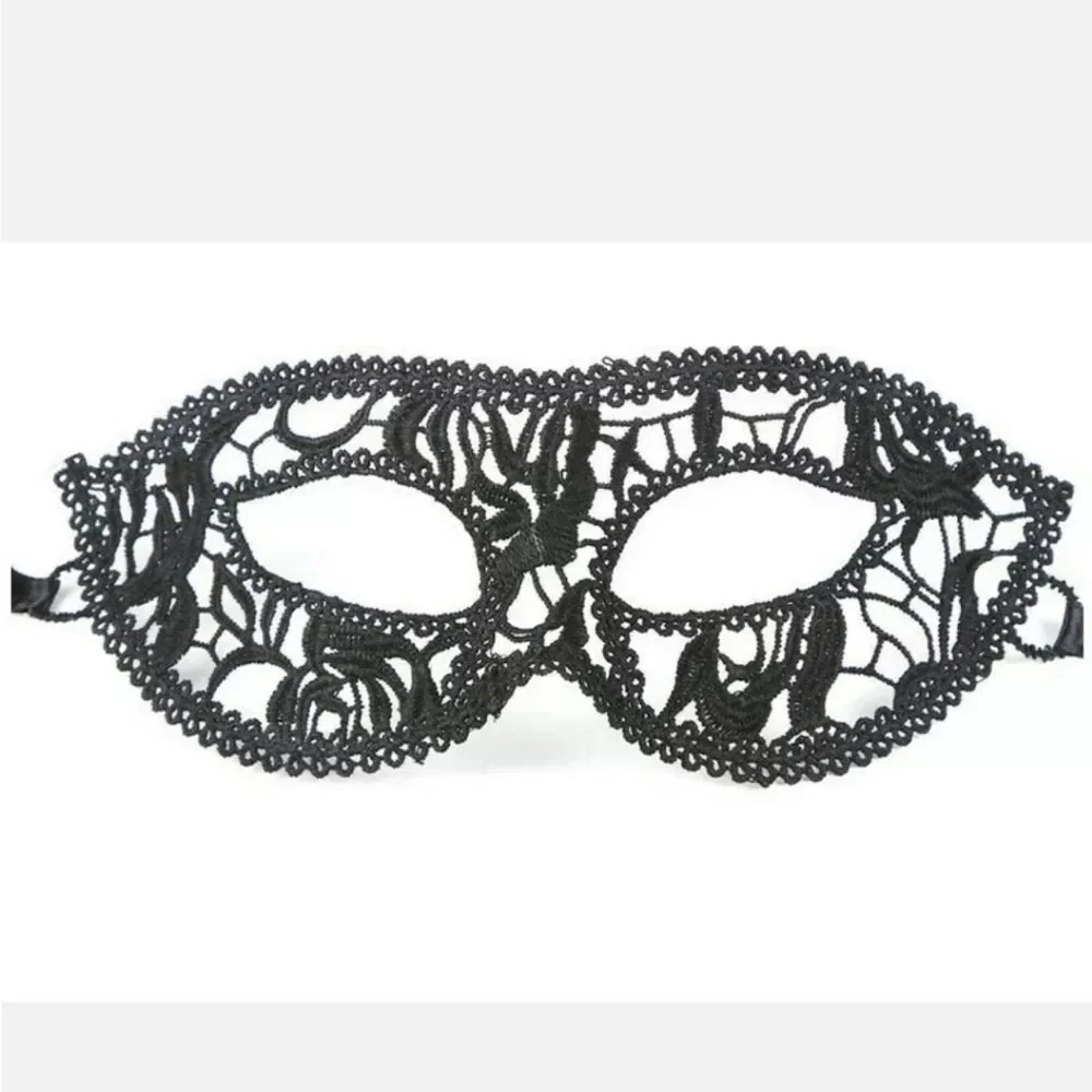 Sexy Women Lady Girl Black Lace Eye Mask for Halloween Masquerade Party US